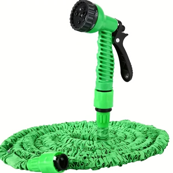 Versatile Expandable Garden Hose with Adjustable Nozzle