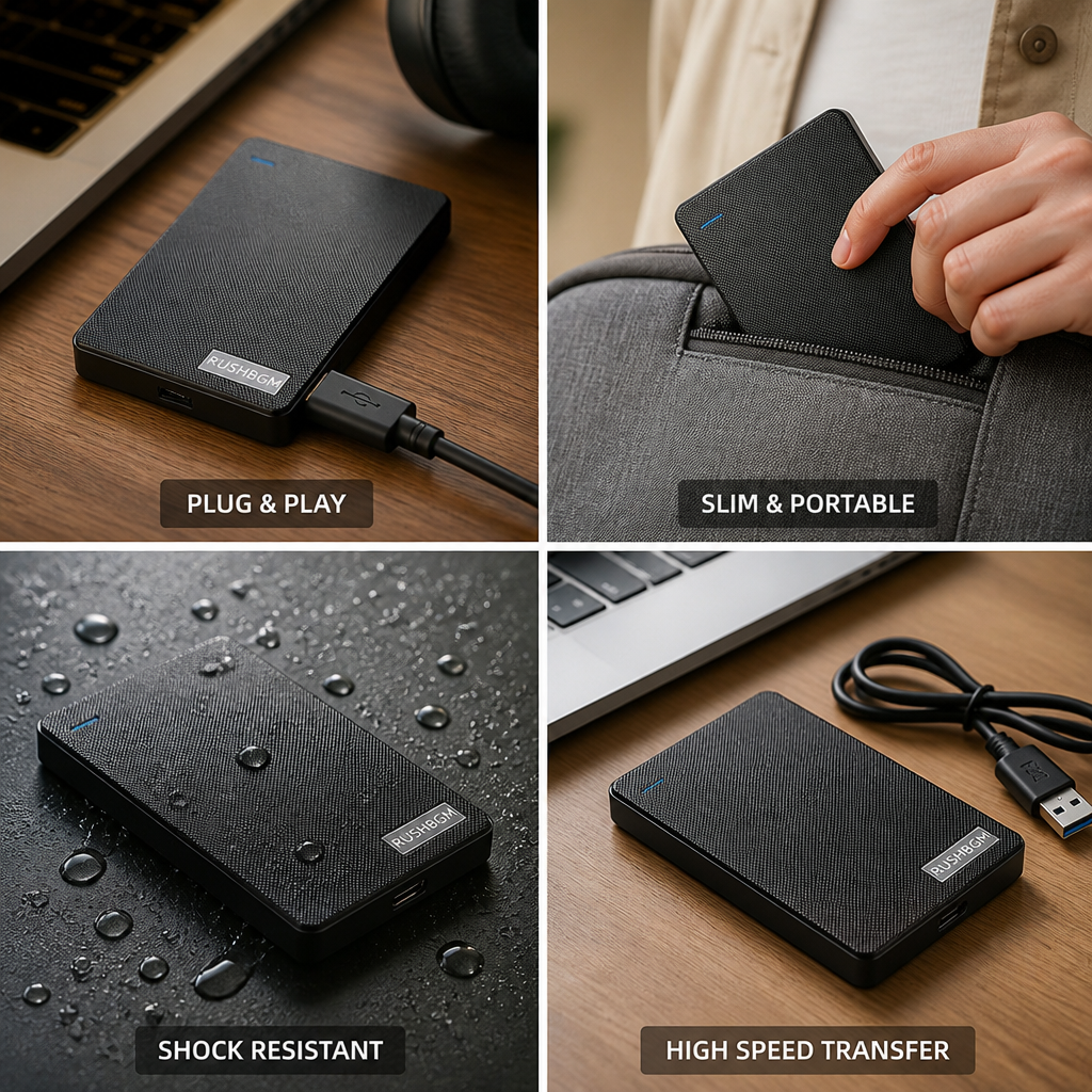 Slim Portable External SSD