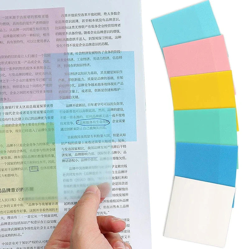 Clear Adhesive Notes for Effortless Organization