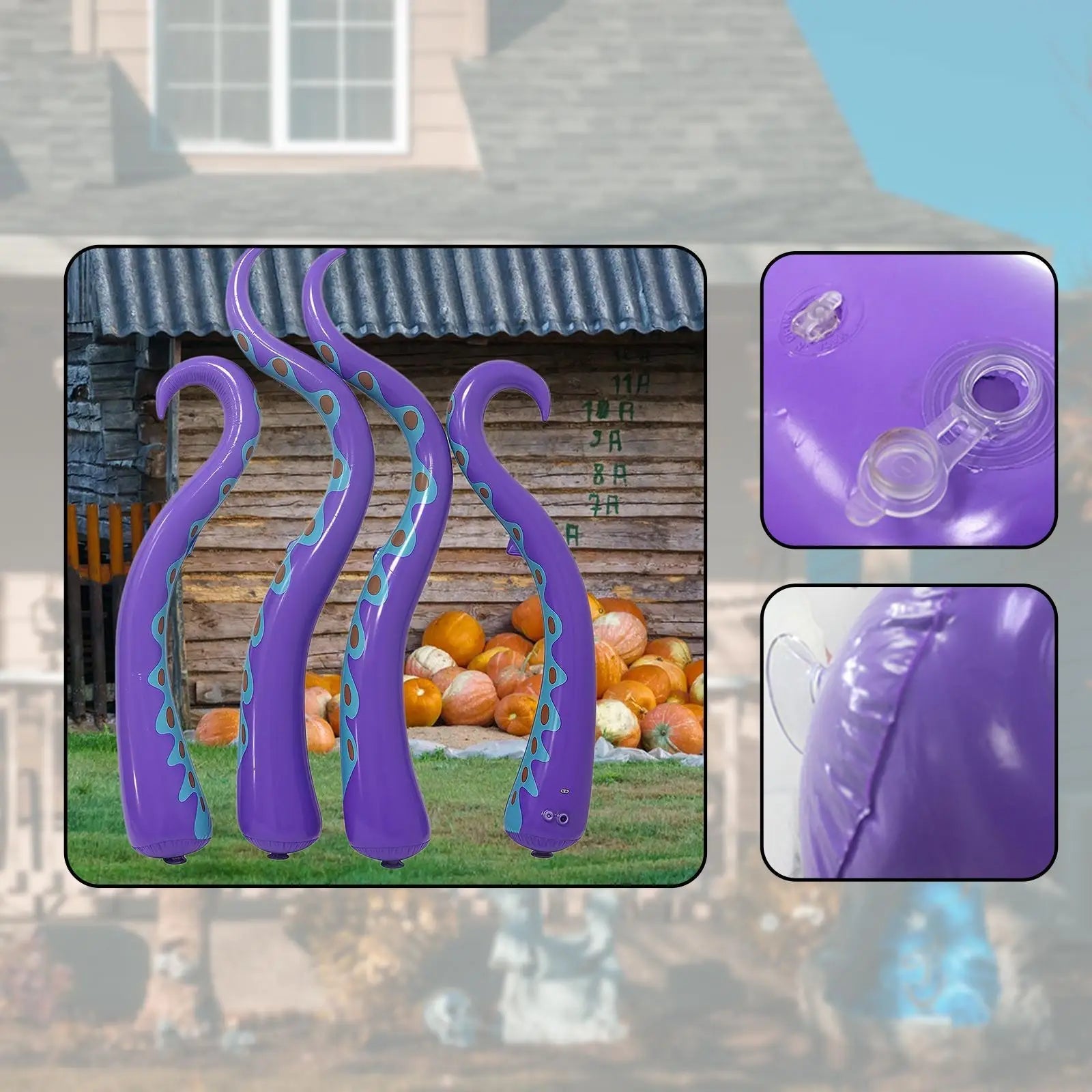Enormous Inflatable Sea Creature Tentacles for Halloween Fun