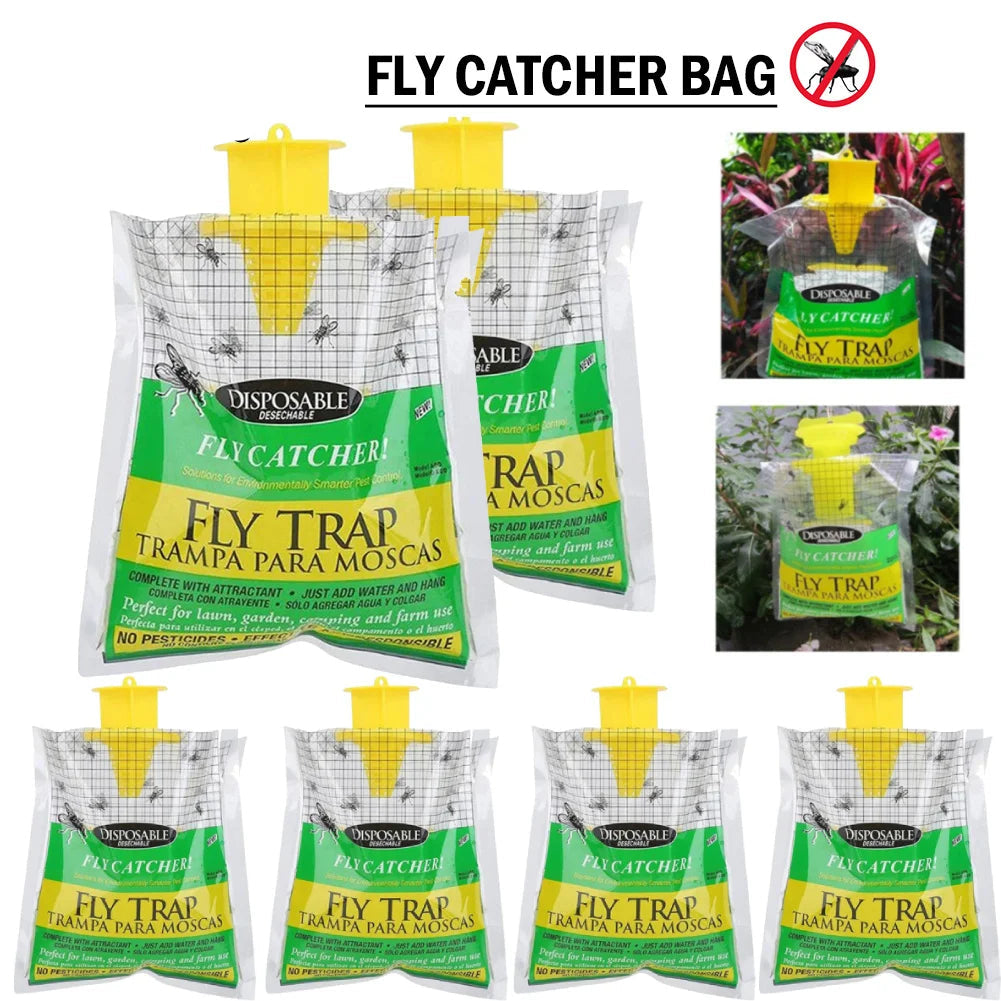Eco-Friendly Disposable Fly Catcher for Outdoor Use