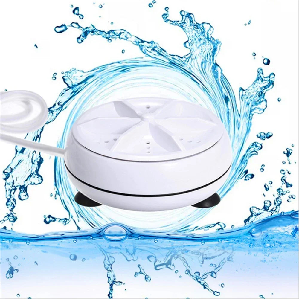 Compact Ultrasonic Laundry Cleaner for Quick Washes