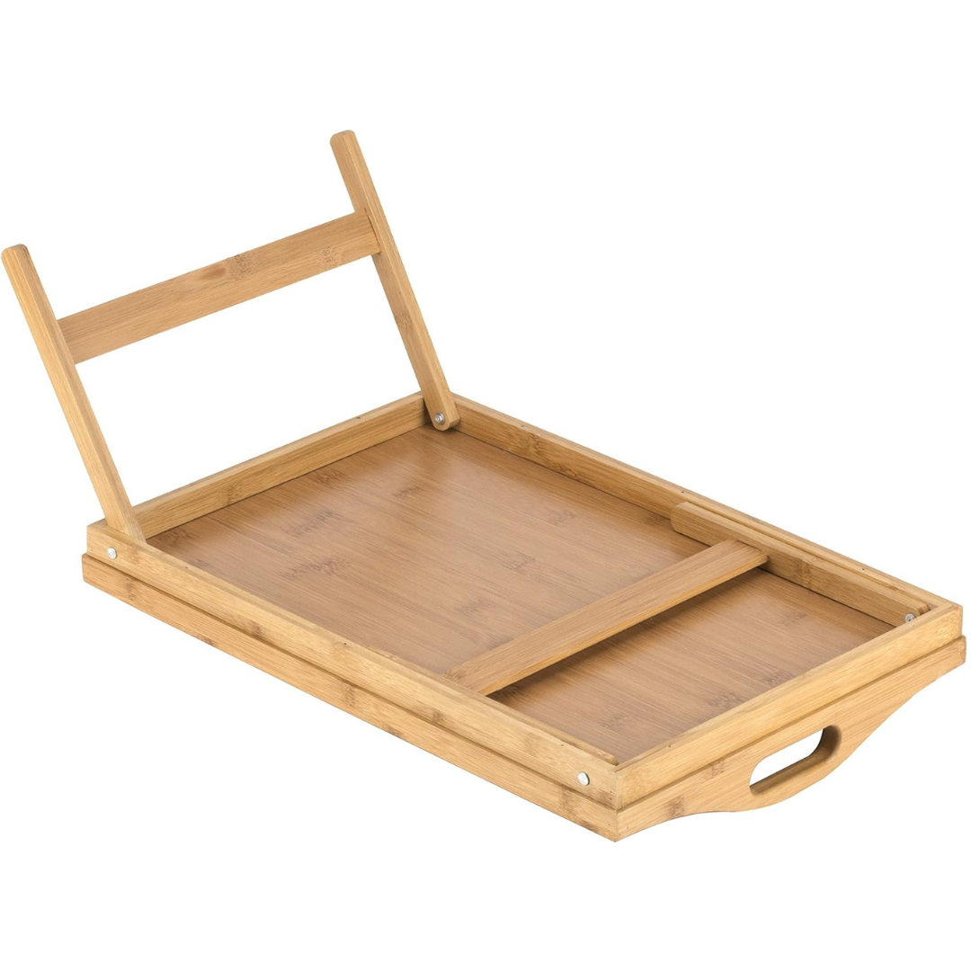 Versatile Bamboo Lap Tray for Meals and Work