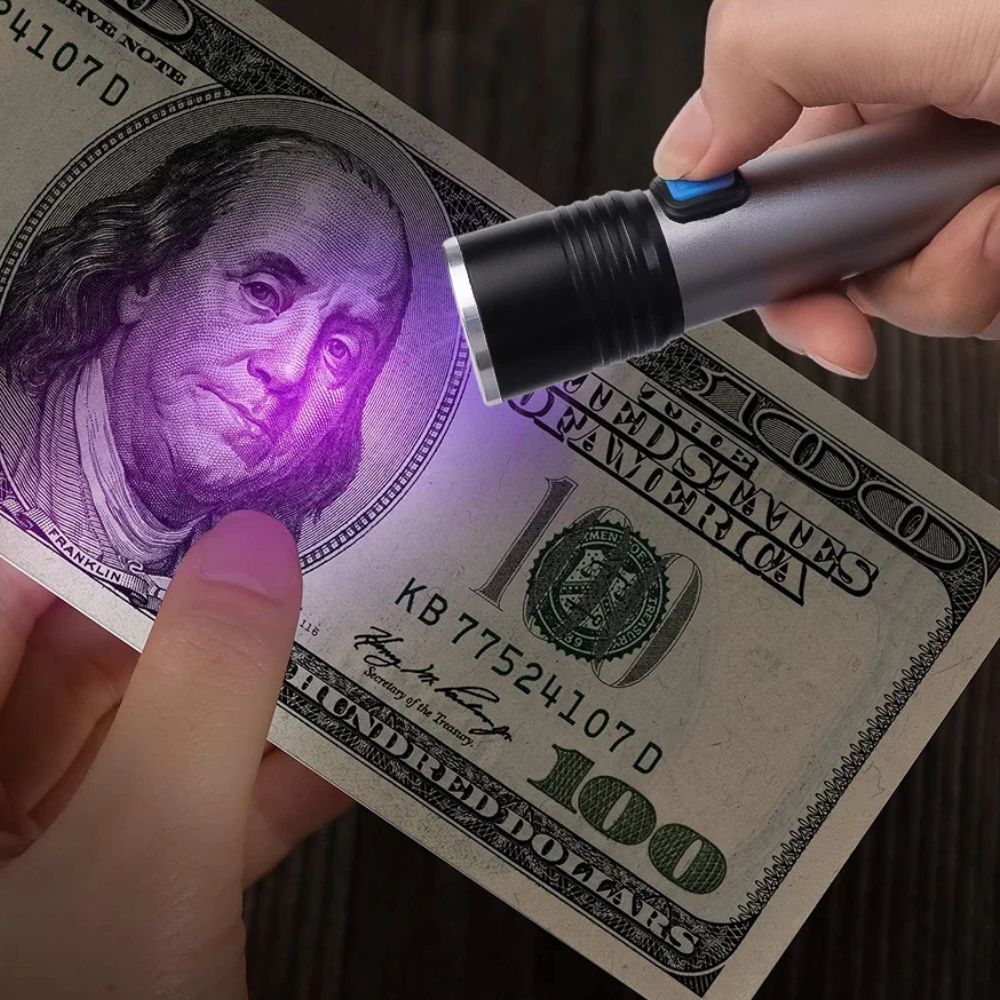 Compact UV Light Detector for Hidden Stains and Messes