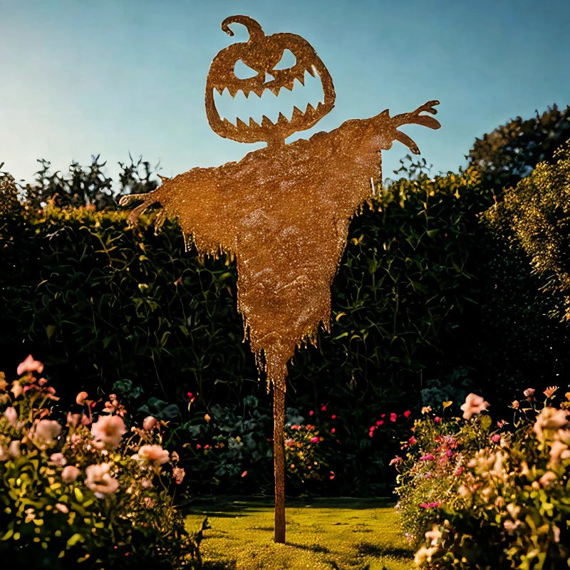 Charming Haunted Pumpkin Guardian for Halloween Decor