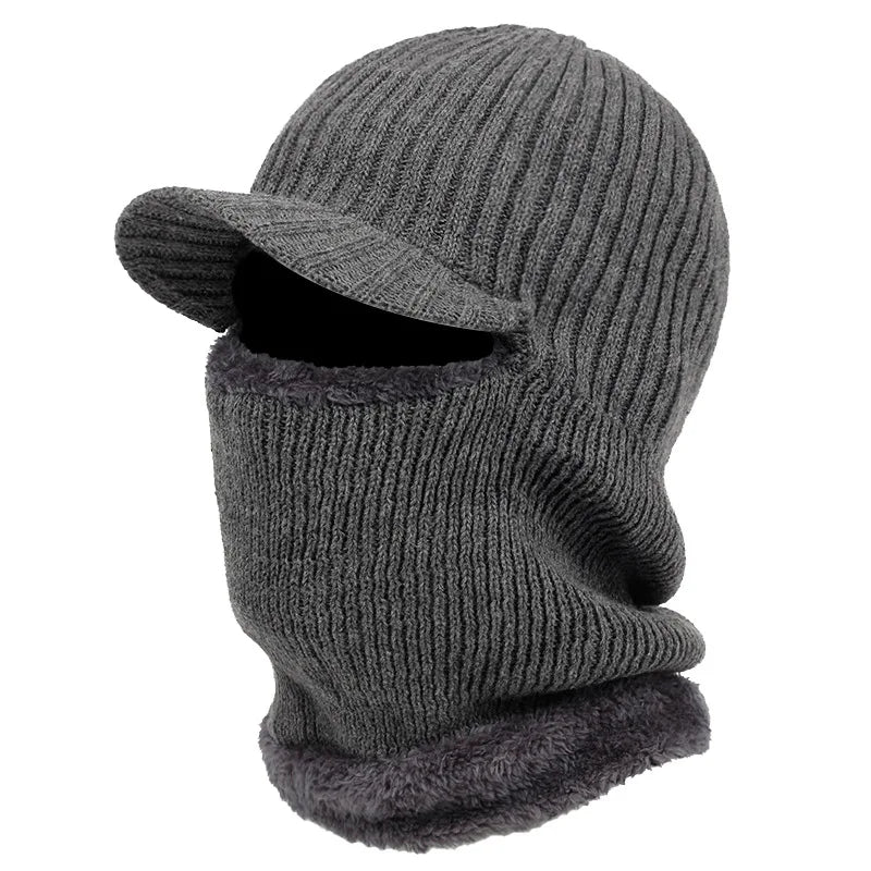 All-Weather Protective Beanie with Visor for Ultimate Comfort