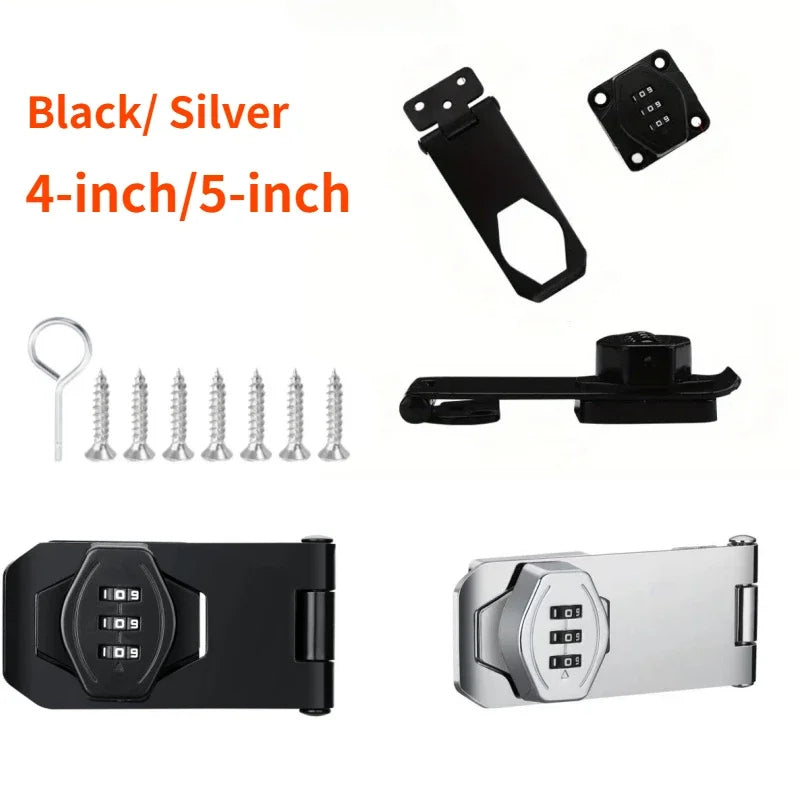 Keyless Security Lock for Cabinets with 3-Digit Code