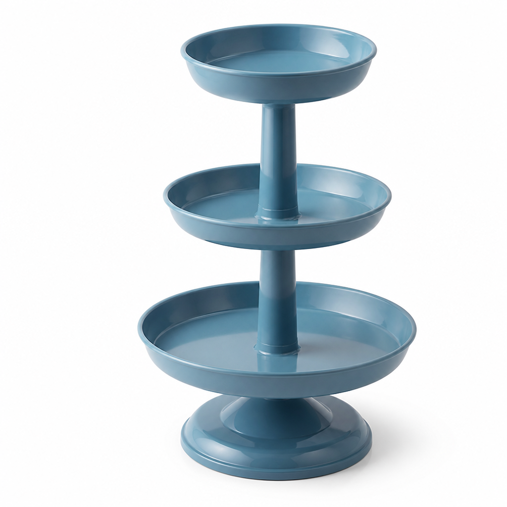 Space-Saving Tiered Plastic Fruit Bowl (2–3 Layers)