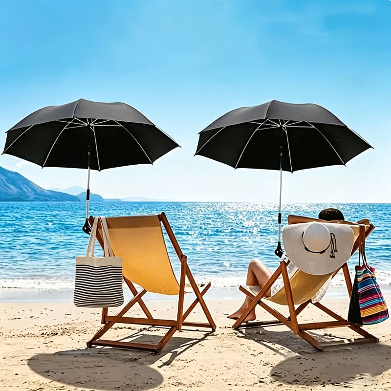 SunGuard Pro – Versatile Beach Chair Umbrella with 360° Flexibility