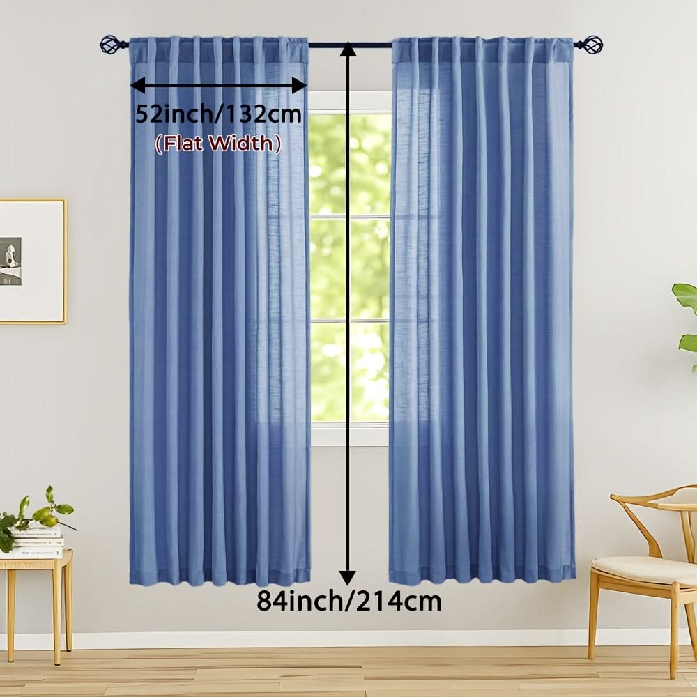 Breezy Linen Sheer Drapes for Natural Light and Privacy