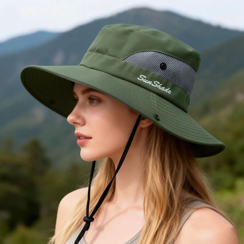 Explorer's Wide Brim Outdoor Hat with Ventilated Design