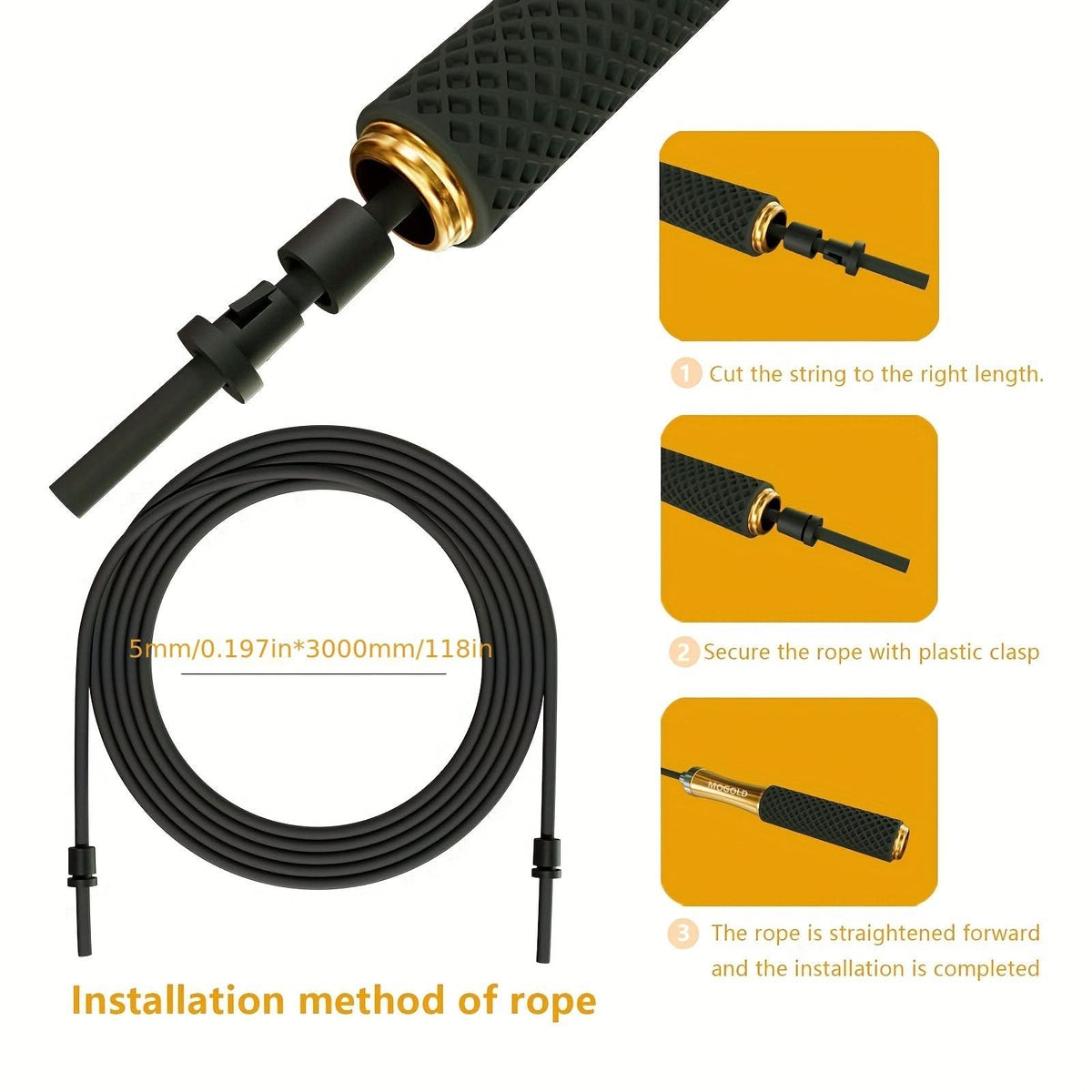 FlexiFit Adjustable Jump Rope for Cardio and Endurance