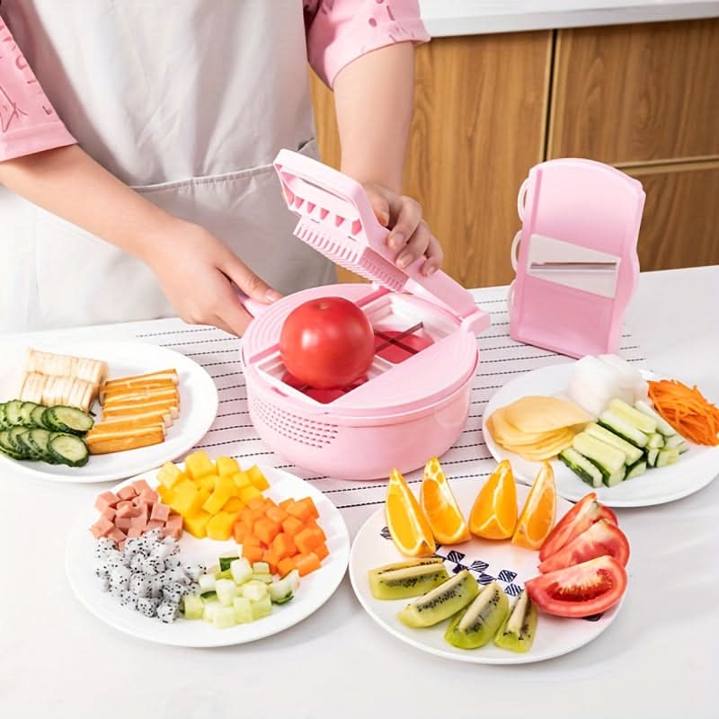 VeggieMaster Pro – 12-in-1 Kitchen Chopper & Slicer