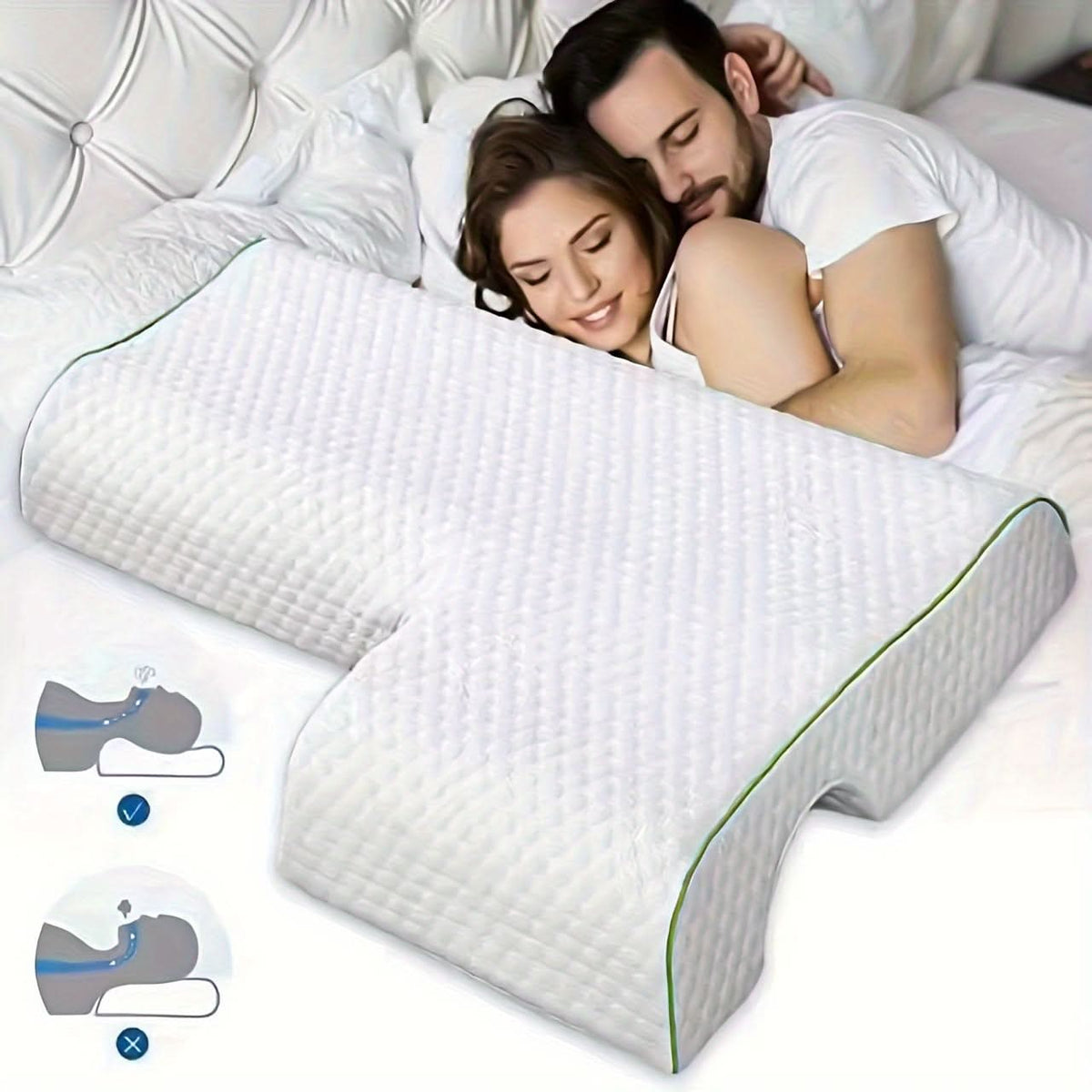 CloudNest – Adaptive Cooling Foam Pillow for Ultimate Comfort