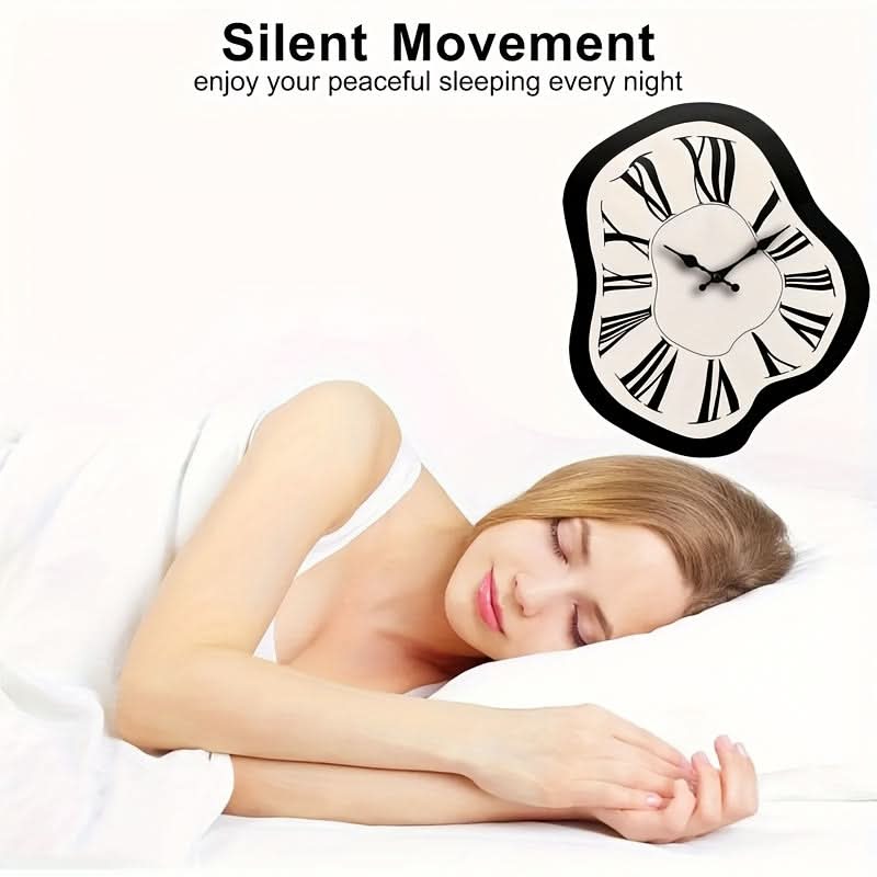 Artistic Silent Wood Wall Clock with Roman Numerals