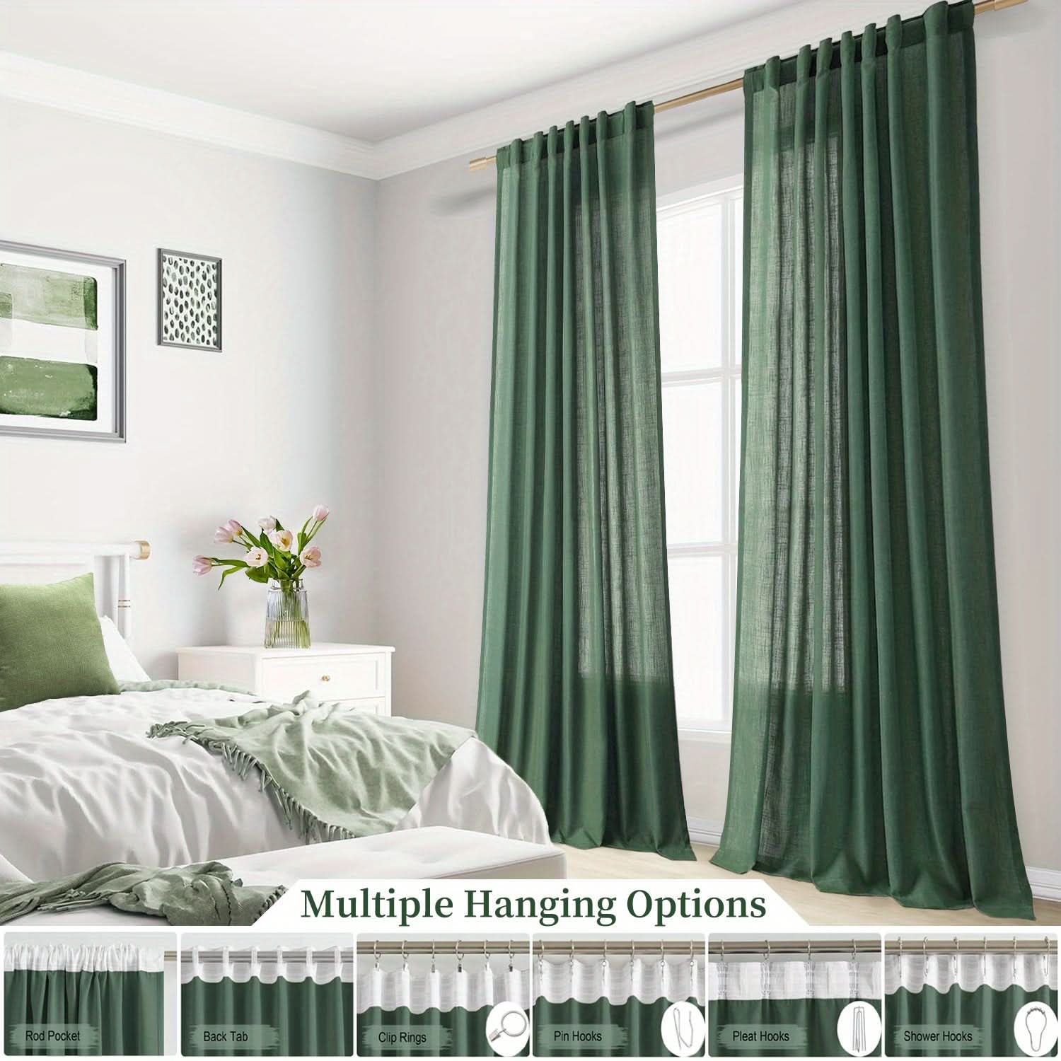 Breezy Linen Sheer Drapes for Natural Light and Privacy