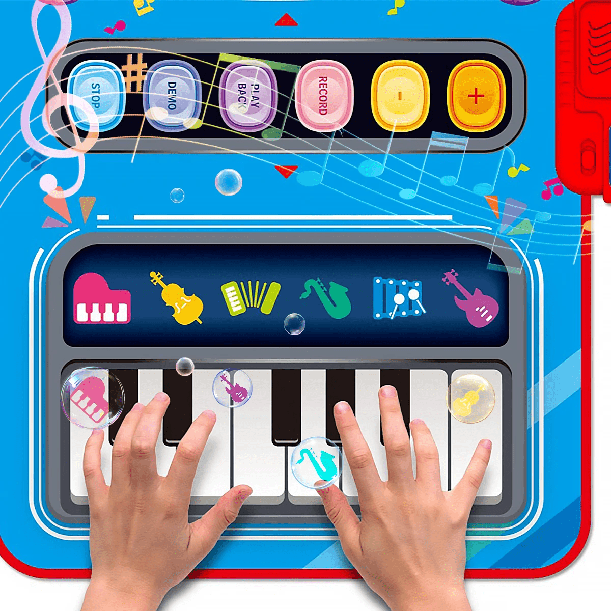 MelodyMates - Engaging Musical Activity Mat with 5 Sound Options