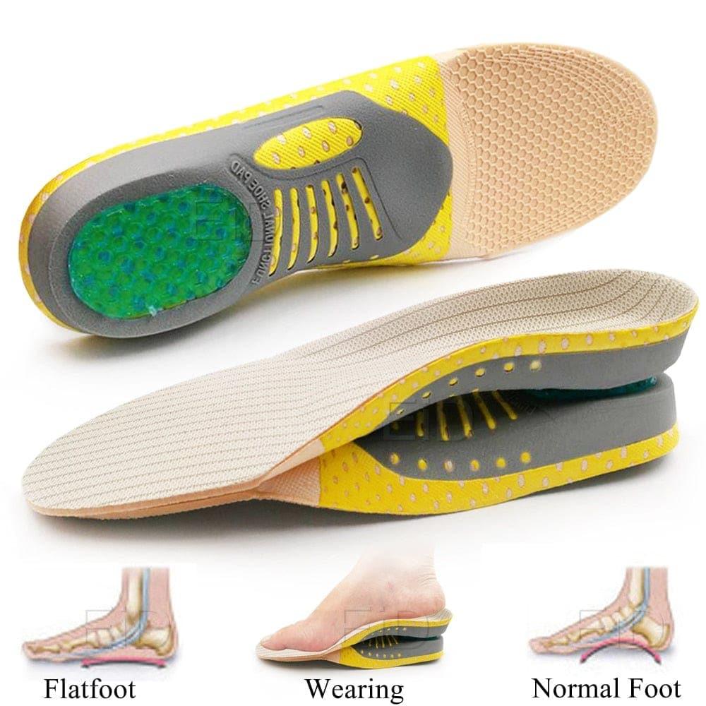Comfort-Boosting Gel Footbeds for Flat Feet & Heel Pain Relief