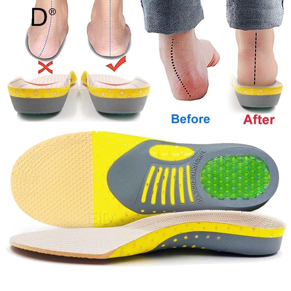 Comfort-Boosting Gel Footbeds for Flat Feet & Heel Pain Relief