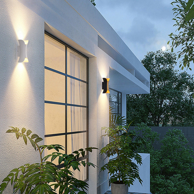 Contemporary LED Exterior Wall Light Fixture