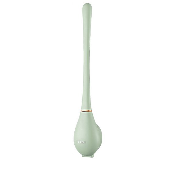 Silicone Bathroom Toilet Brush with Wall Mount and Drip Tray