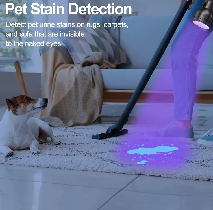Portable UV Detection Light for Spotting Stains