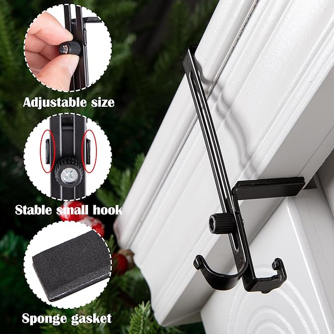 Sturdy 2-in-1 Holiday Decor Hangers for Mantels