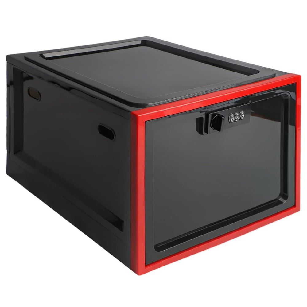 Secure and Spacious Lockable Refrigerator Storage Solution