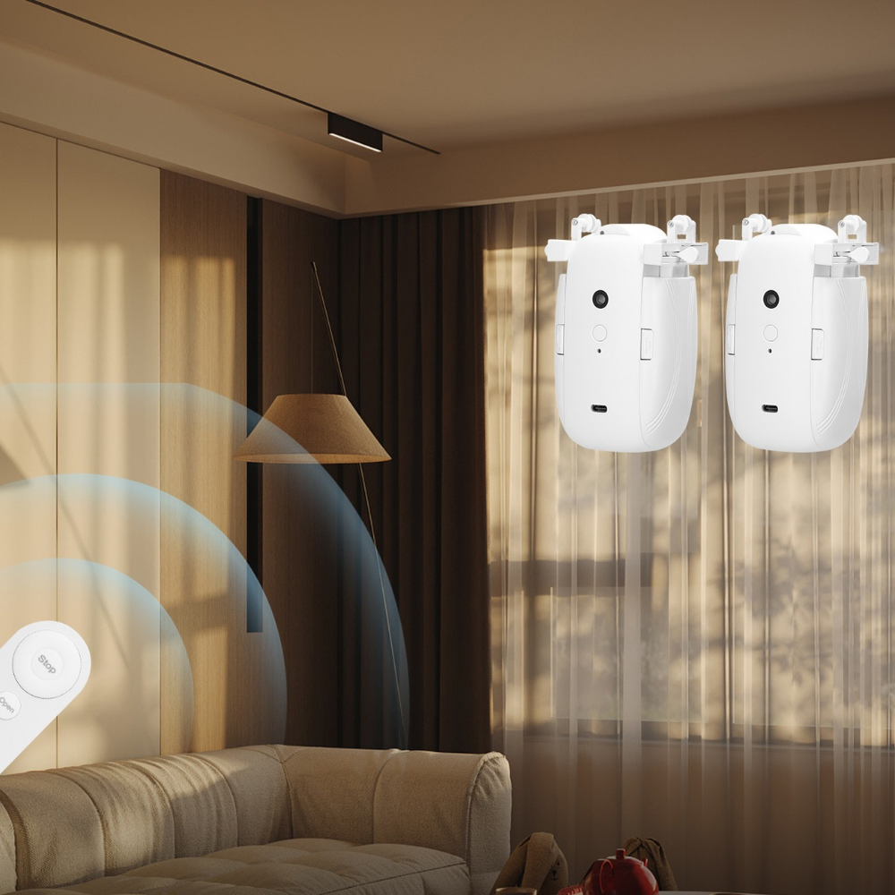 Smart Curtain Automation System with Remote Control