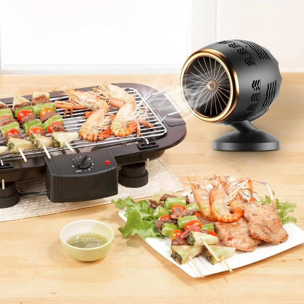 Space-Saving Kitchen Ventilation System for Smoke-Free Cooking