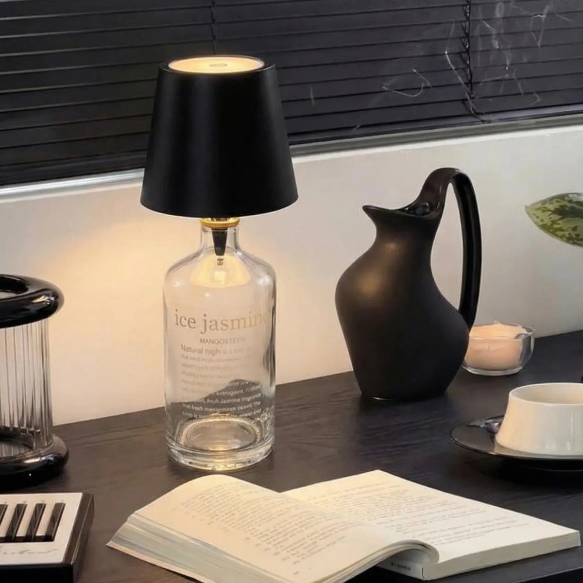 Stylish Rechargeable LED Table Lamp for Bottles