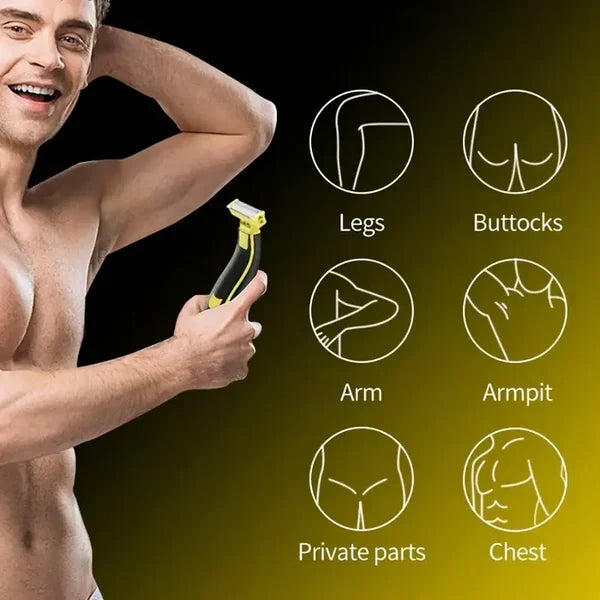 Men's Versatile Rechargeable Shaver and Grooming Tool