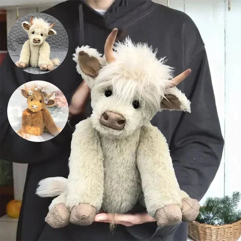 Charming Floral Highland Cow Companion
