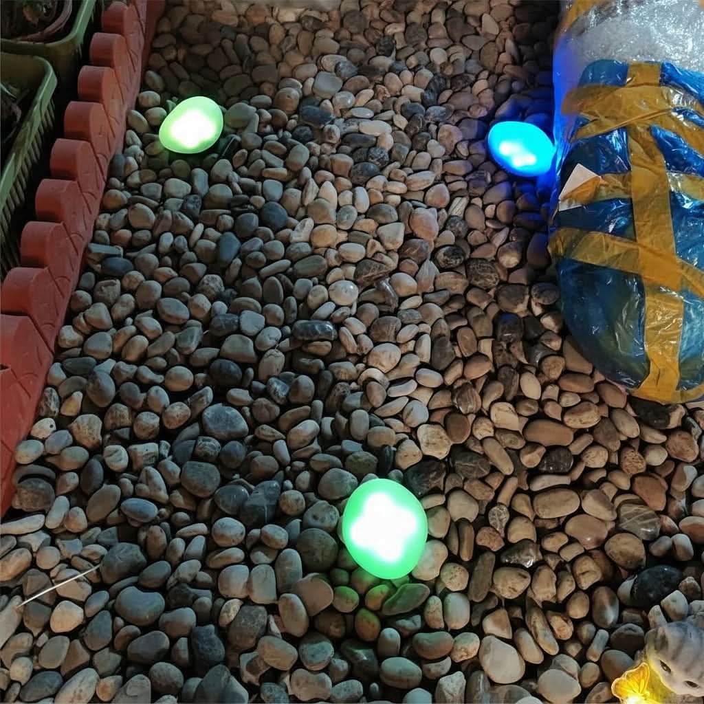 EcoGlow – Solar-Powered Decorative Stone Sphere Light