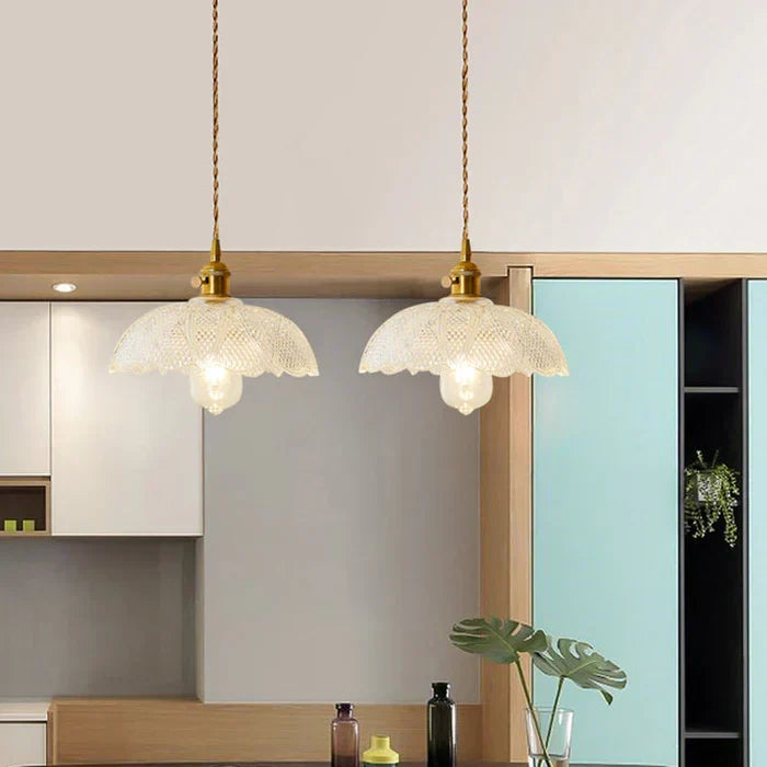 Elegant Glass Hanging Light Fixture