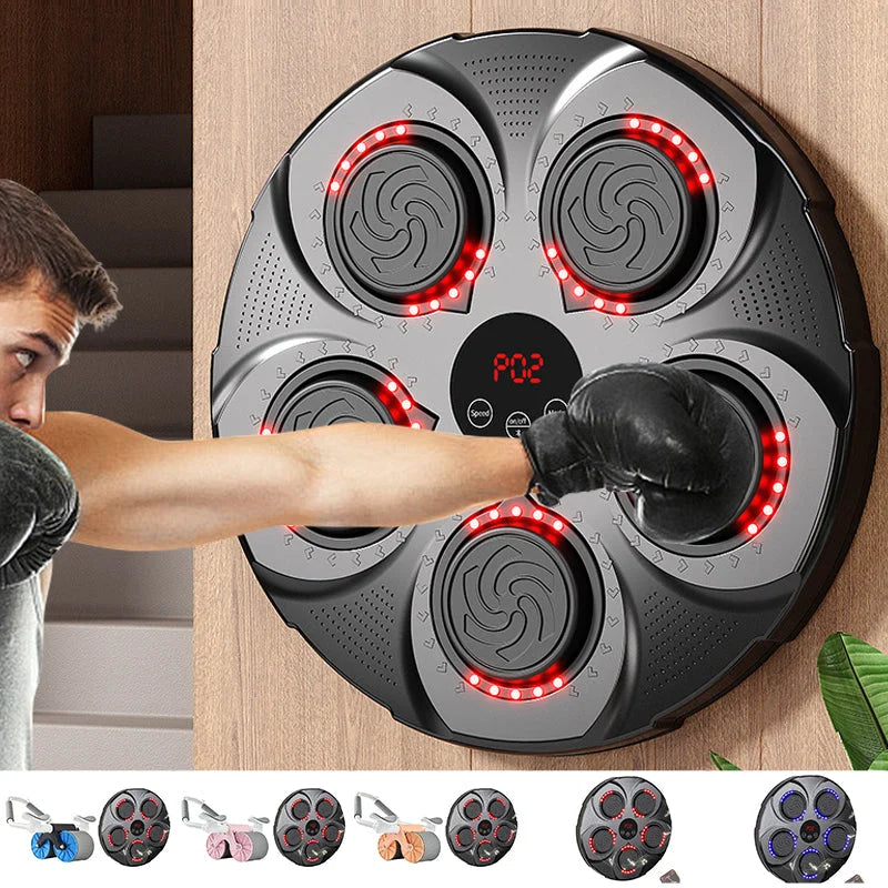 Wall-Mounted Rhythm Punching Trainer | Family Fitness Fun