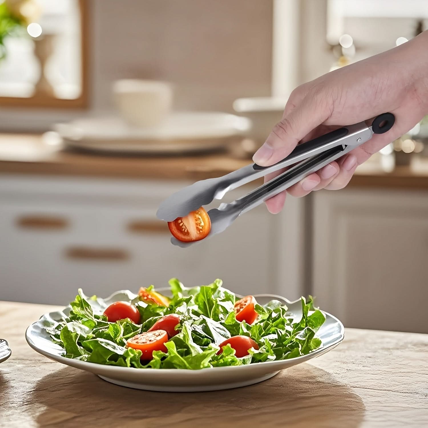 PrecisionGrip – Stainless Steel Locking Kitchen Tongs