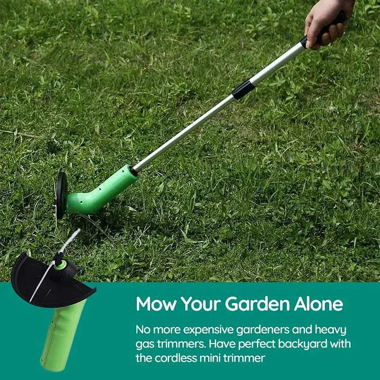 Portable Battery-Powered Lawn Trimmer for Effortless Gardening
