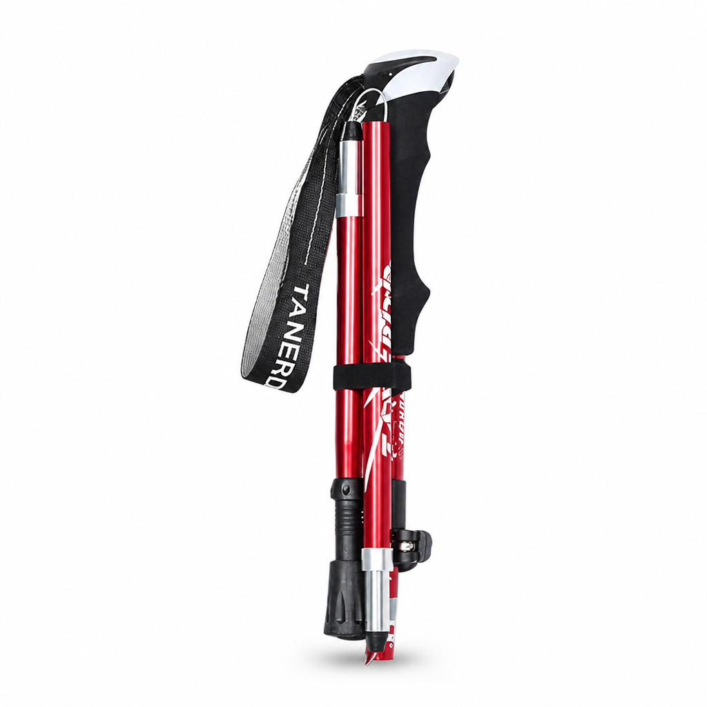 Foldable Telescoping Trekking Pole (Foam Handle & Rubber Tip)