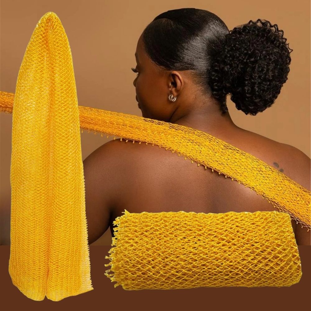 Revitalizing Natural Fiber Bath Scrubber for Glowing Skin