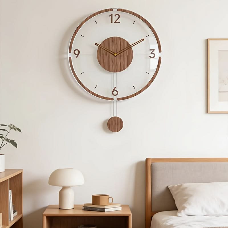 Elegance in Motion: ClearView Swing Wall Timepiece