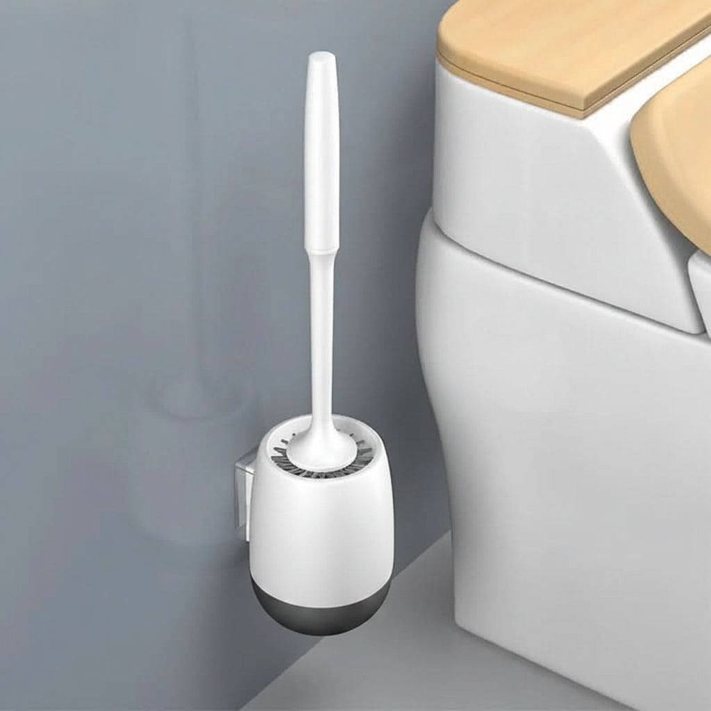 PureClean Silicone Toilet Cleaning Brush Set