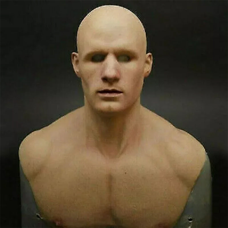 Lifelike Full-Face Latex Mask for Halloween & Cosplay Events