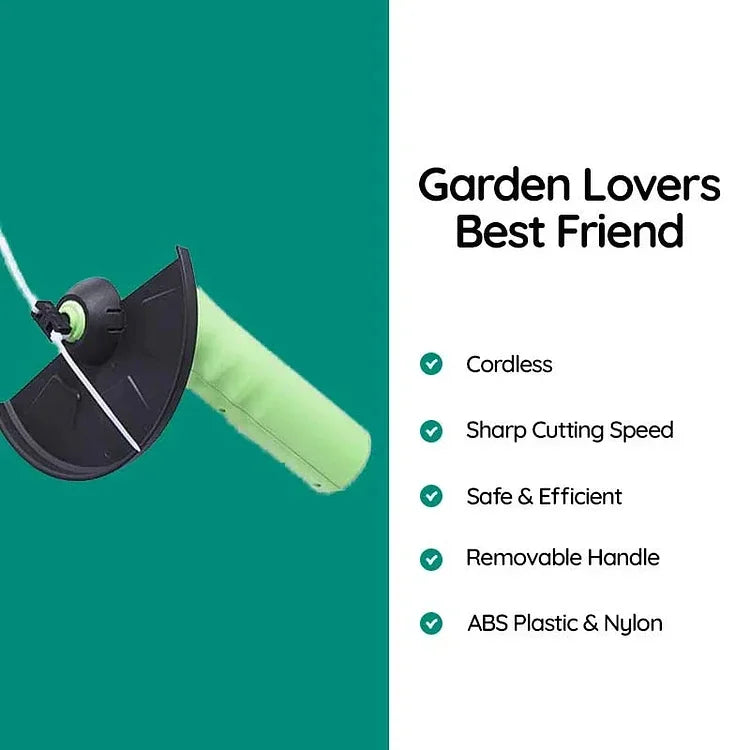 Portable Battery-Powered Lawn Trimmer for Effortless Gardening