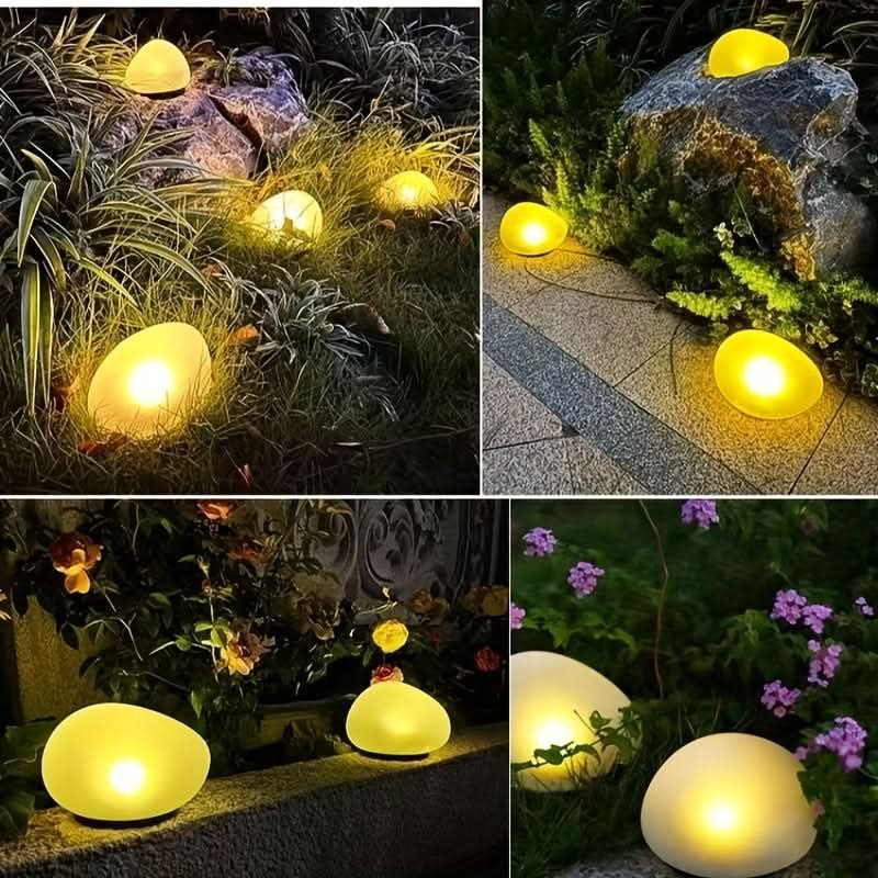 EcoGlow – Solar-Powered Decorative Stone Sphere Light