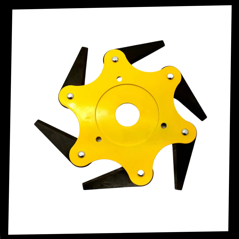 Durable Cutting Head with 6 Steel Blades – Trimmer Accessory