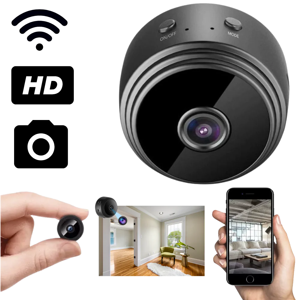 Compact Smart Security Camera with Night Vision