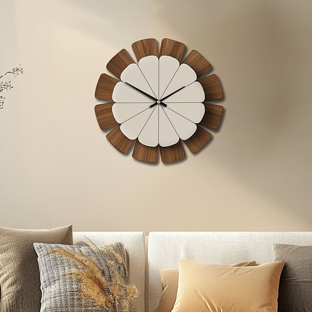 TimberCircle Battery-Powered Classic Wall Clock
