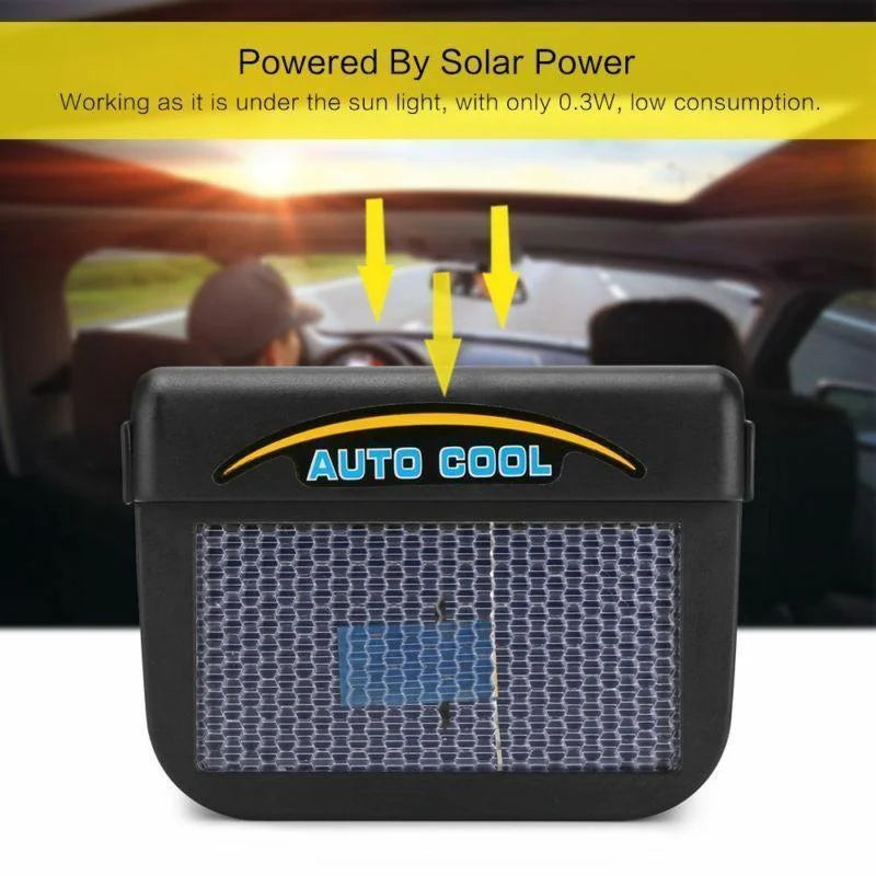 Eco-Friendly Car Ventilation Fan with Solar Power