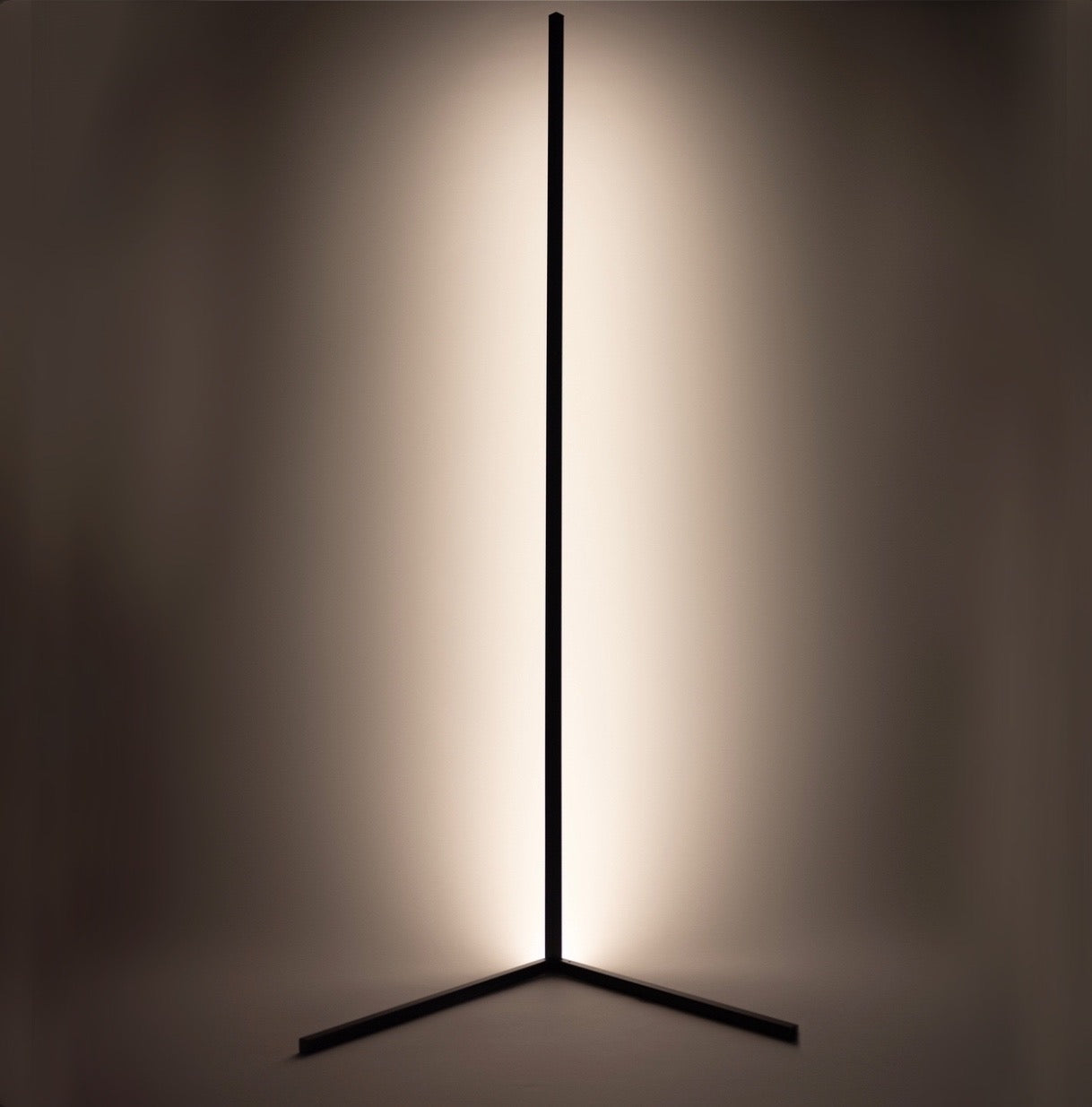 Remote-Controlled LED Corner Lamp with Modern Design